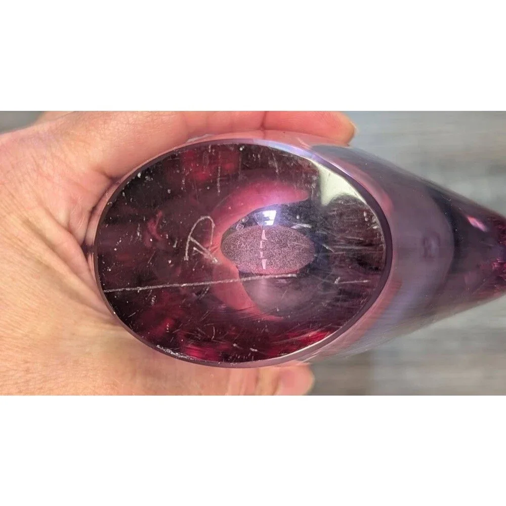 Vintage Pink Abstract Miloslav Klinger Bud Vase 10.5